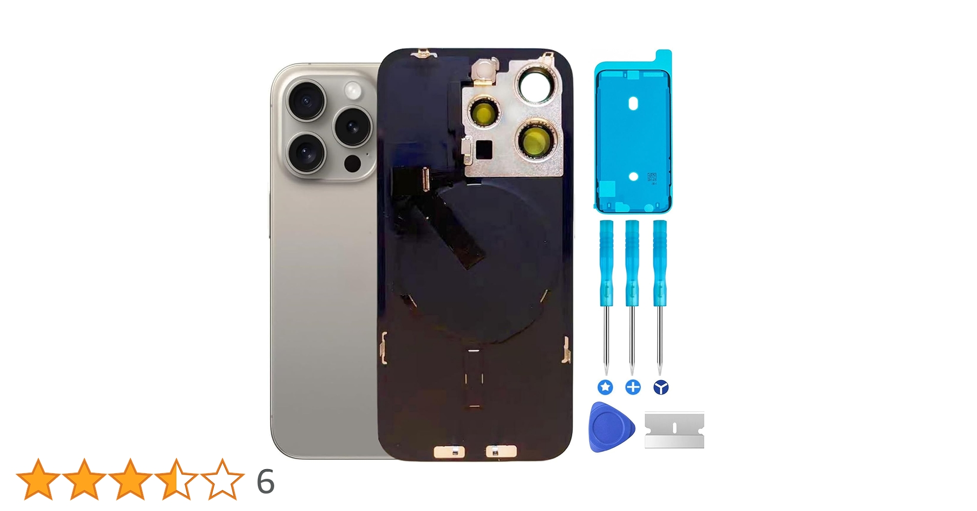 iPhone15pro Keisyam Elshaka専用 15 Pro Max Back Glass Replacement & with Plate & Flex Cable