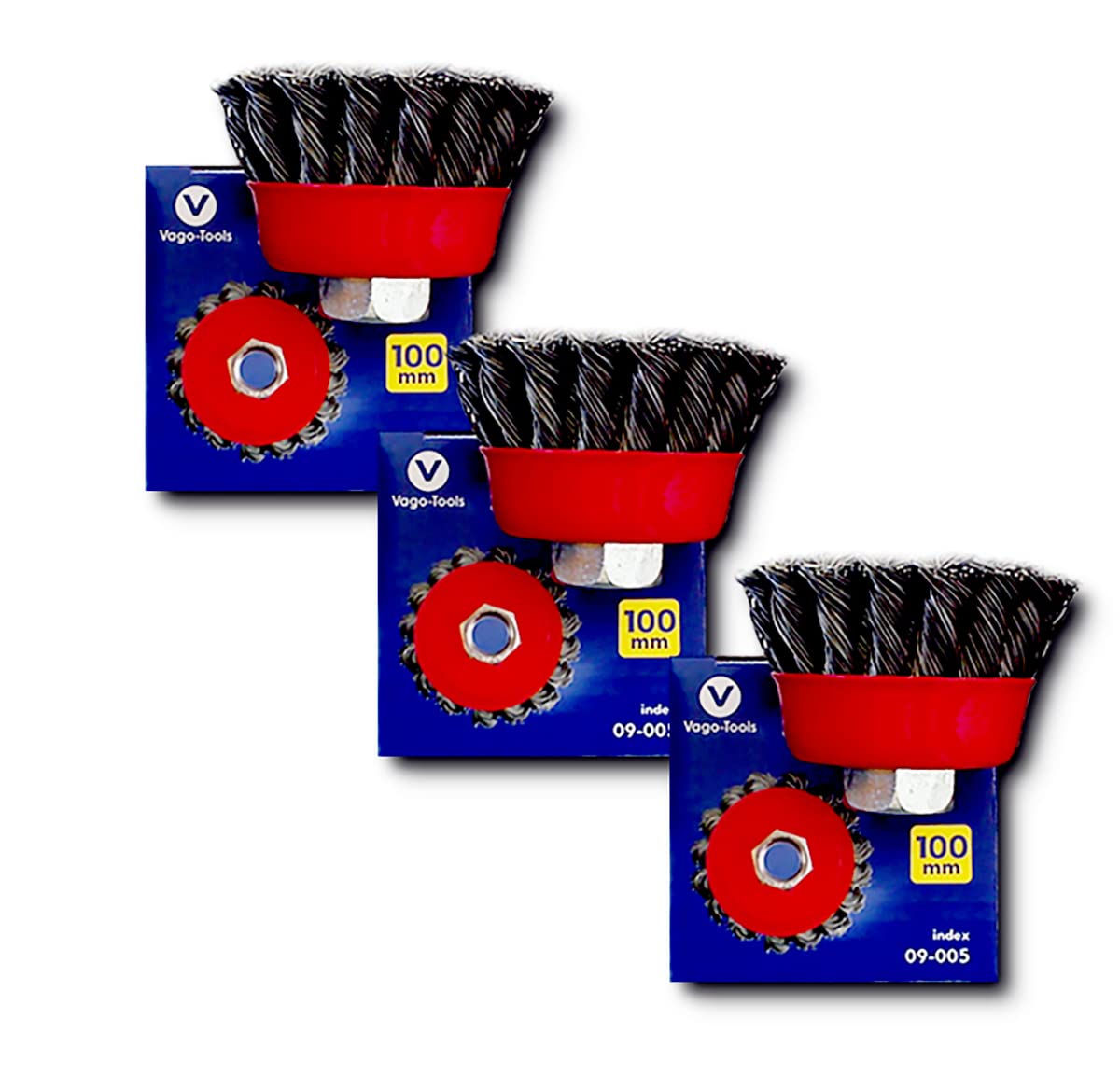 24 x szczotka garnkowa szczotka druciana 100 mm pleciona szczotka szczotka stożkowa szczotka okrągła do Flex