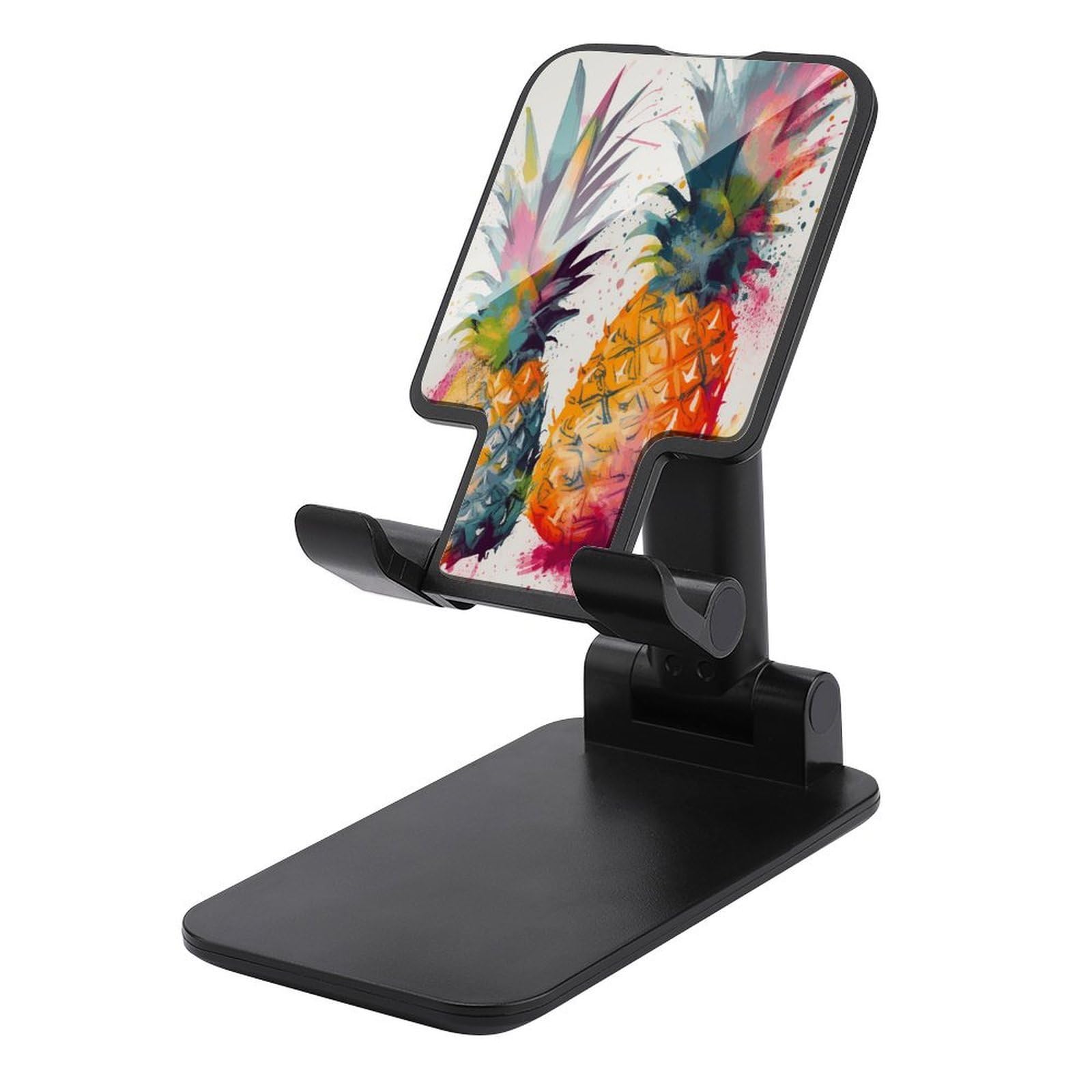 Support téléphone pliable ananas aquarelle réglable et stable - 7