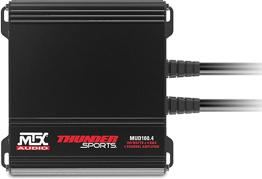 MTX Audio RZR-14RC-THUNDER3 3-Speaker Amplified Audio System Compatible with 2014+ Polaris RZR Vehicles with RideCommand