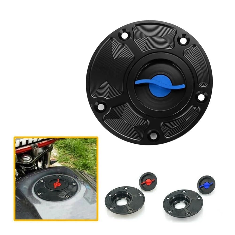 Tapa Gasolina Motocicleta Tapa De Tanque Combustible Azul para Motocicleta para FZ1 FZ6 FZR750 1000 R1 R6 YSR50, Cubierta Protectora para Gasolina