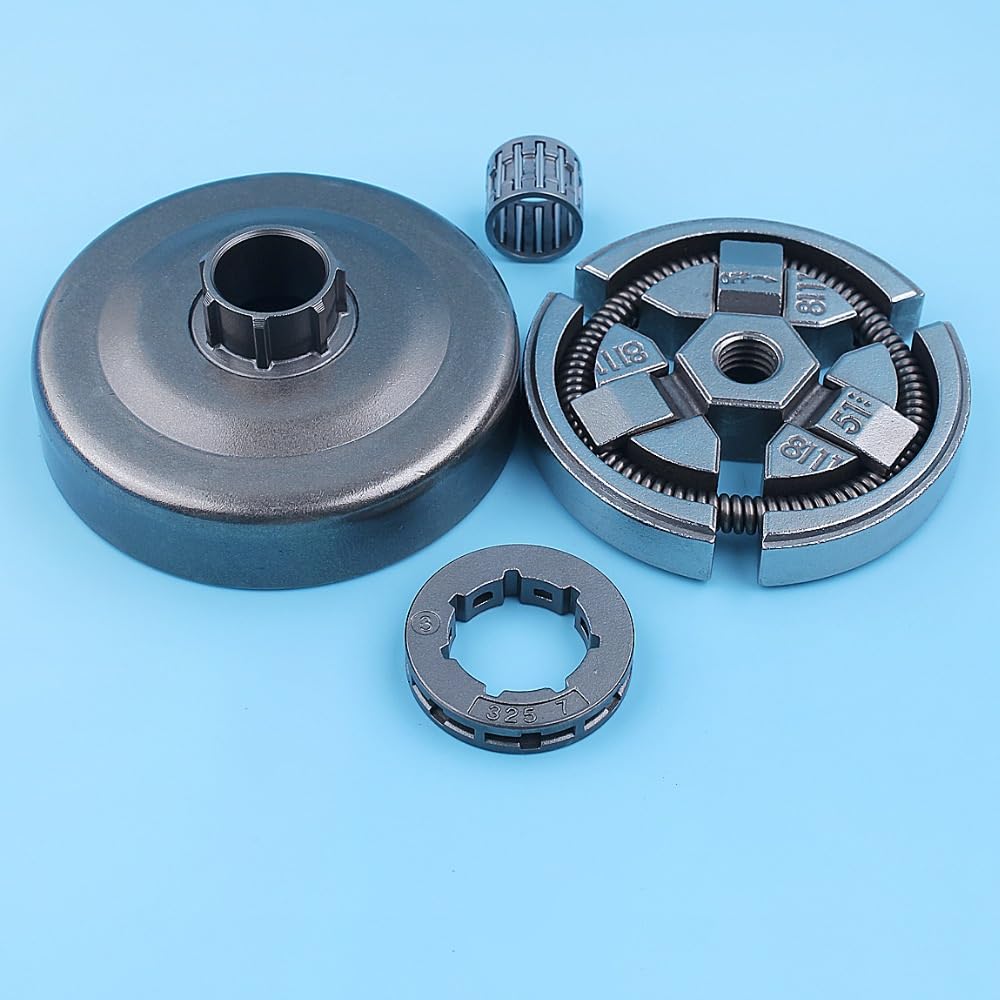 Accesorios de herramientas .325 "Kit de cojinete de agujas de la aguja del tambor de embrague del piñón de la rueda para Husqvarna 50 51 55 154 254 EPA EU1 Piezas de repuesto de motosierra