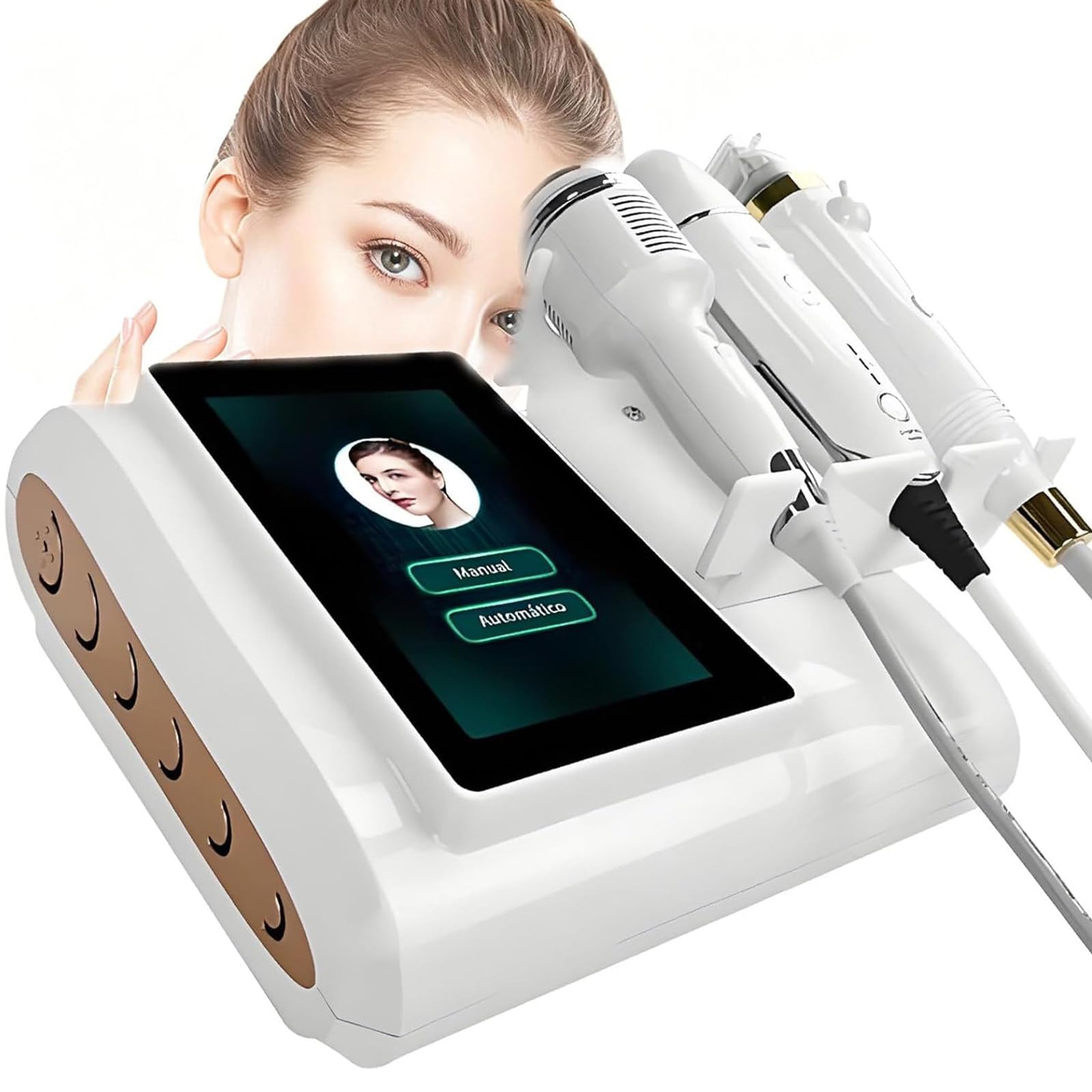 Fractional RF Microneedling-Gerät Zur Gesichtsverjüngung mit 3 Griffen,Fraktionierte RF-Hautstraffung,Reparatur Von Akne,Schönheitsmaschine,Professionelles Gerät Zur Faltenentfernung