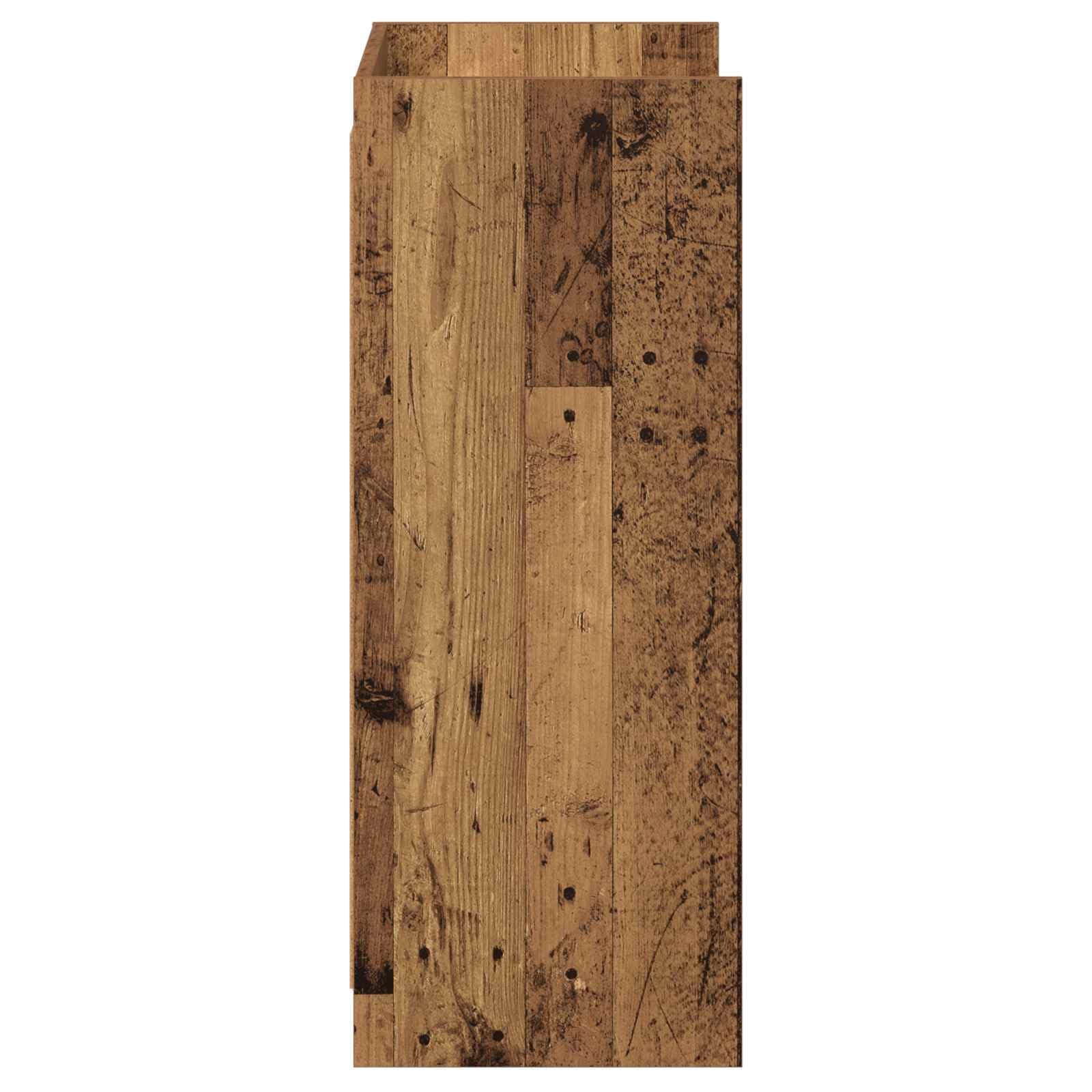 Szafka na buty z drzwiami Antyczne drewno 48 x 36 x 92 cm