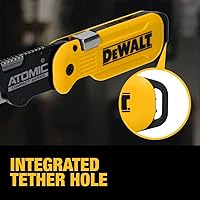 Vista 5 de Cuchillo plegable de empuje y volteo de la serie compacta Dewalt Atomic