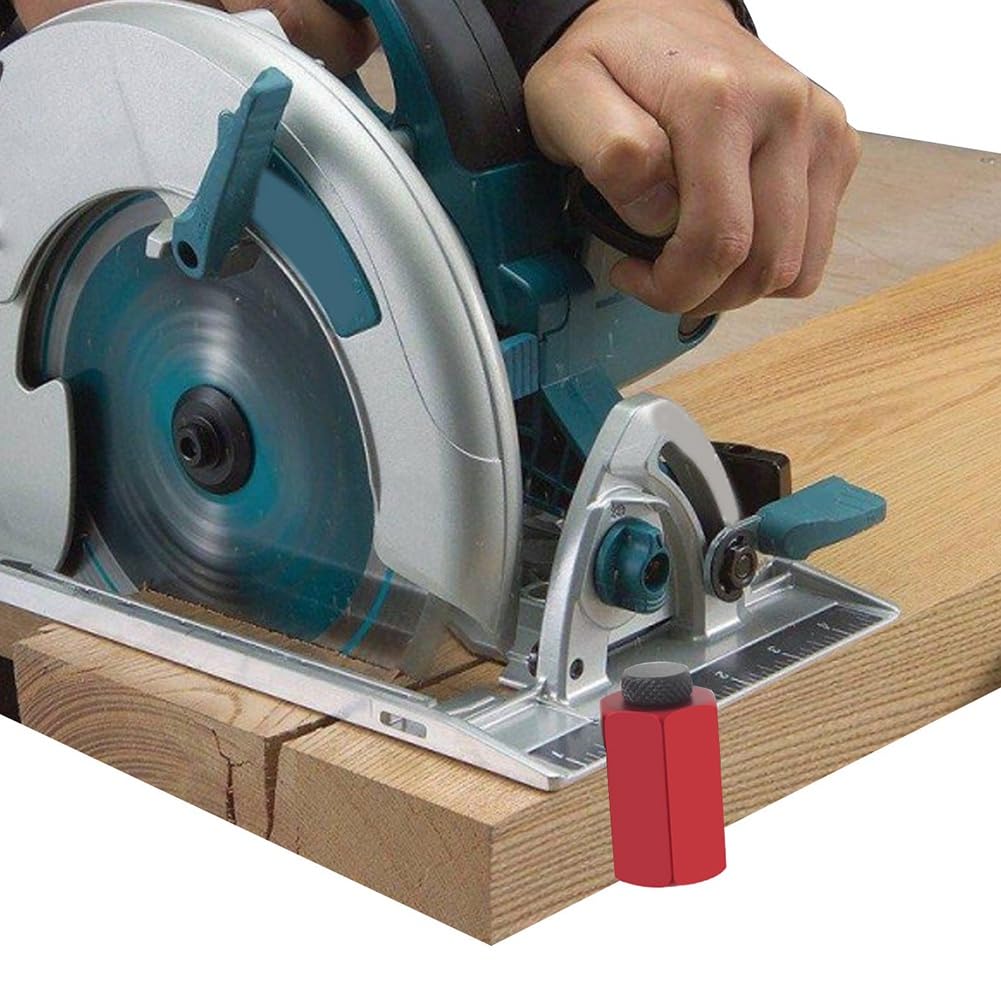 Kqcibz Tall Stair Gauges Tall Stair Gauges Square Stops Stair Gauge for Framing Square with Holder and Anti Lost Non Slip Framing, Silver & Red