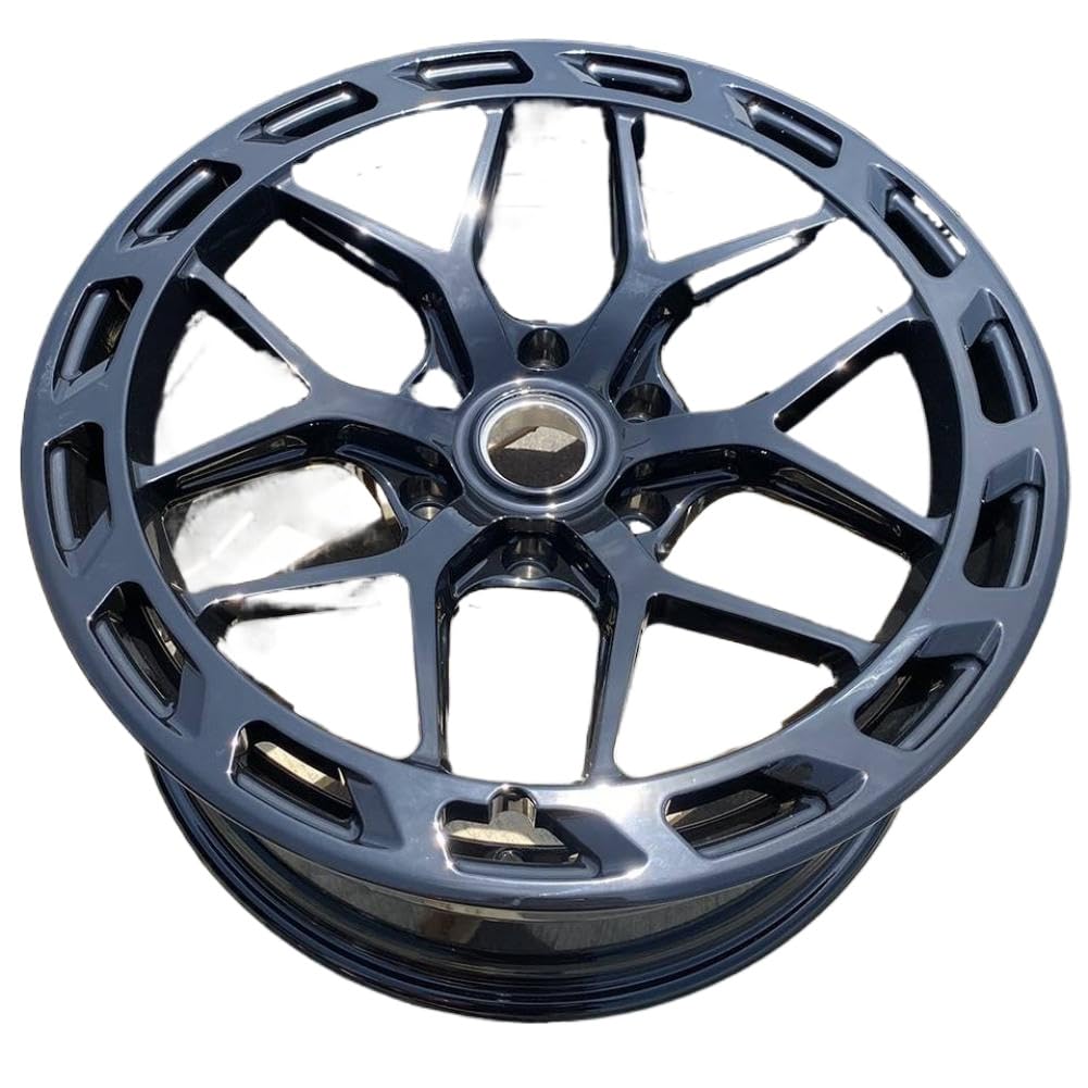 Llantas de aluminio monobloque 19 21 22 pulgadas Rueda de coche forjada negra brillante 6x139,7 Compatible con turismos