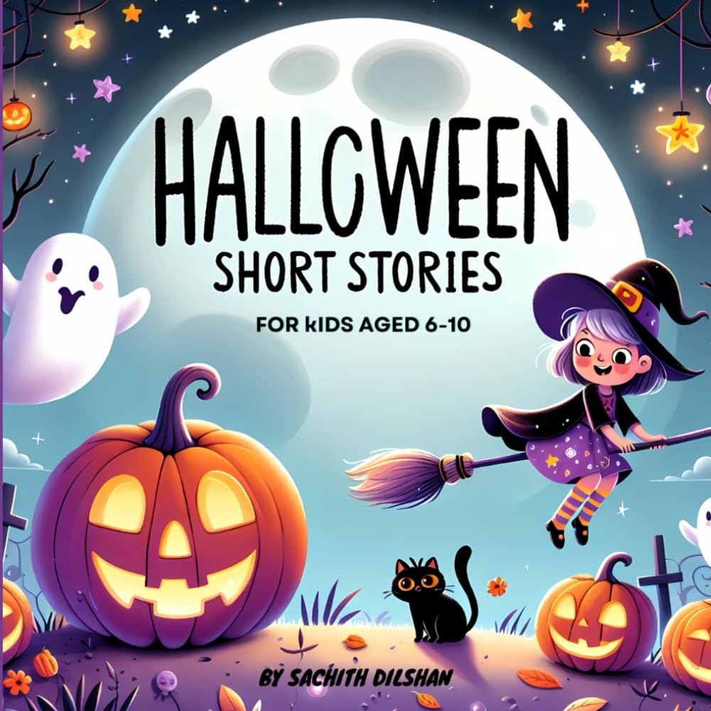 Halloween Short Stories for Kids Aged 6-10: Spooky Adventures with Friendly Witches, Ghosts, and Pumpkins for Sleepovers, Campfires, and Halloween ... And Bedtime Stories (Short Stories for Kids)