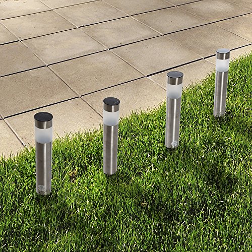 Solar Outdoor Led Light, Battery Operated Stainless Steel Path Walkway Lights For Landscape #TOP2