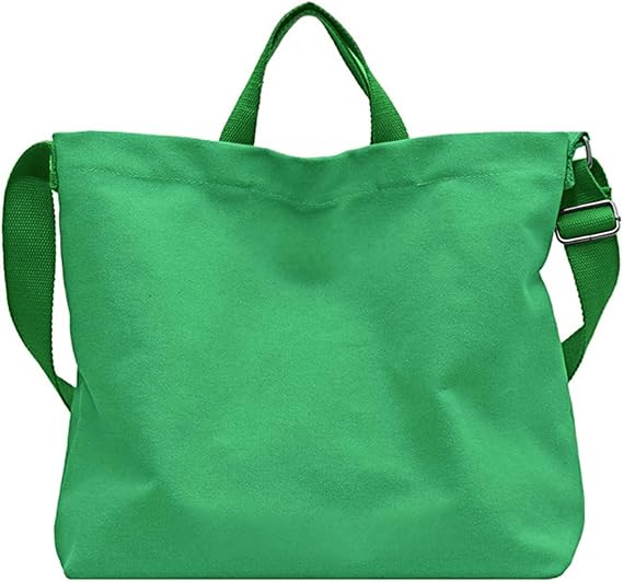 Women&#39;s Canvas Tote Bag inside Out Bag with Adjustable Crossbody Strap for Work Travel Shopping Durable Handbag for Men