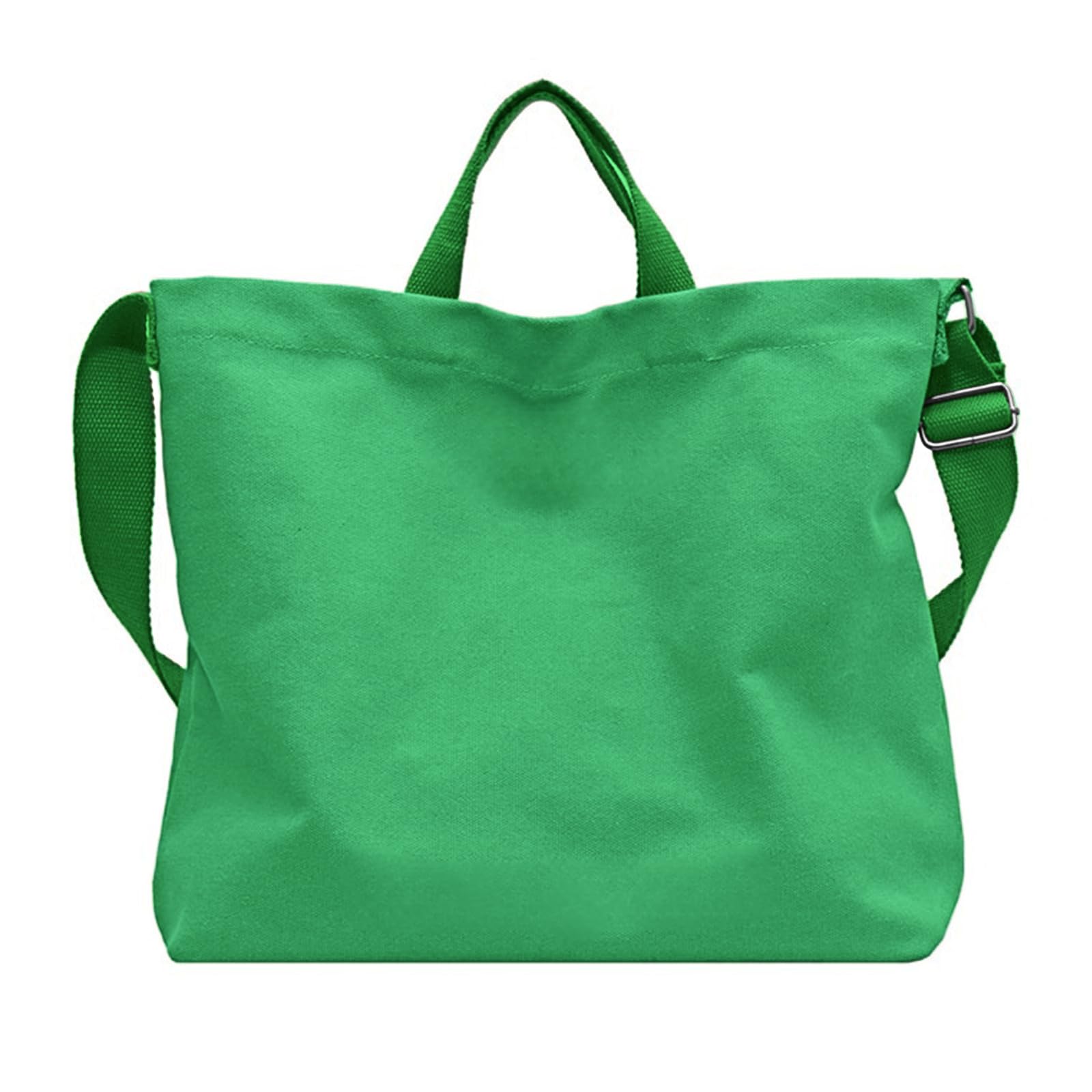 Women's Canvas Tote Bag inside Out Bag with Adjustable Crossbody Strap for Work Travel Shopping Durable Handbag for Men