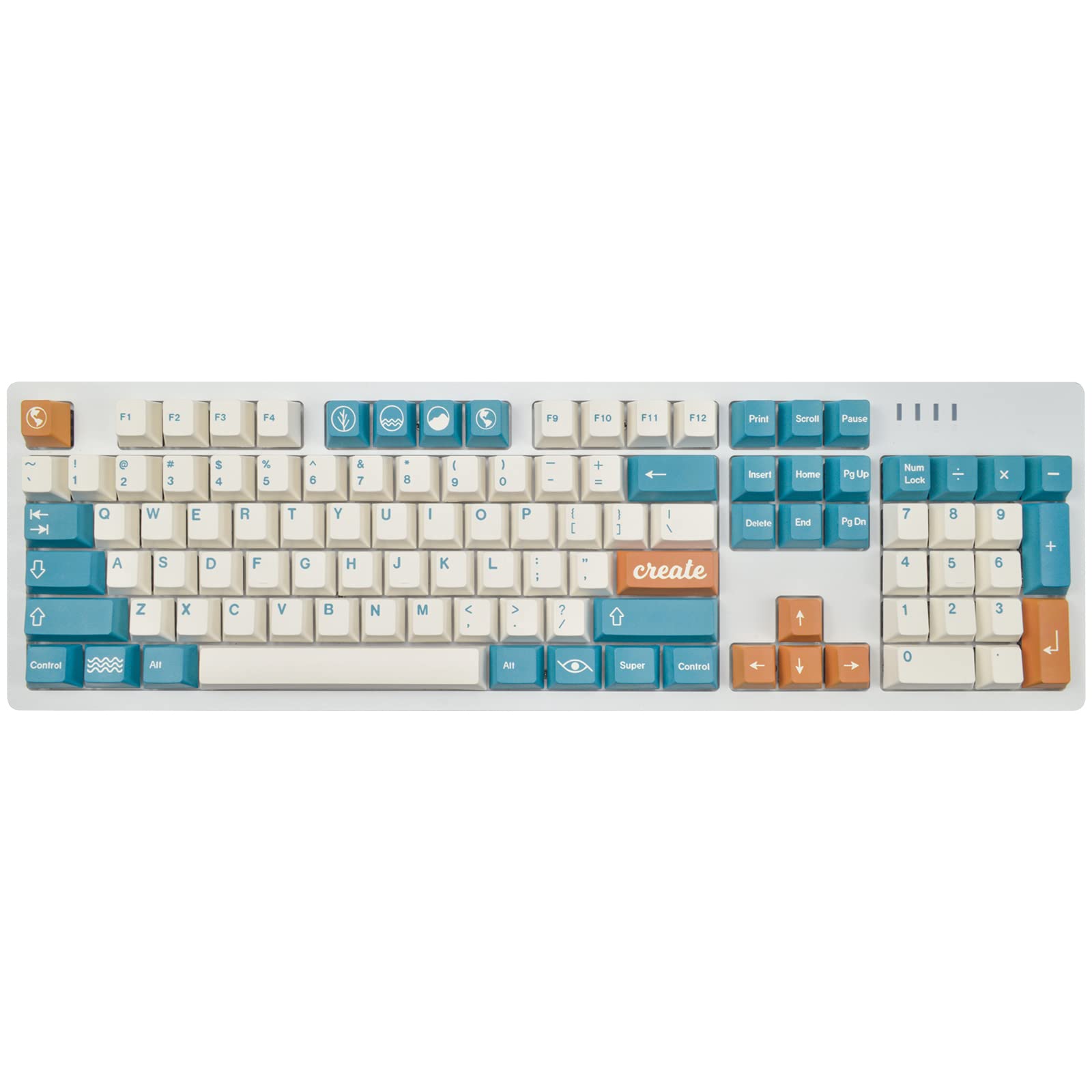Keyboard Cap,Cherry Profile Keycaps,Key Caps,Blue Keycaps for MX Switches Mechanical Keyboard&Optical Keyboard