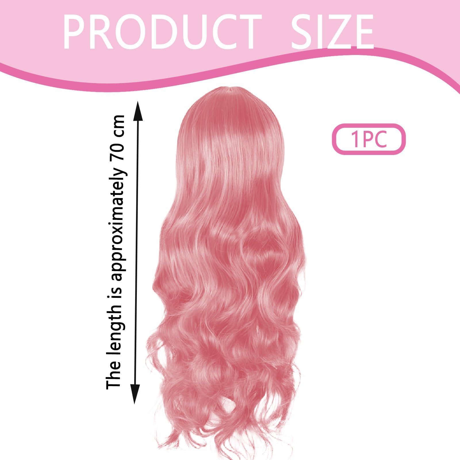 Long Pink Wig - Image 2