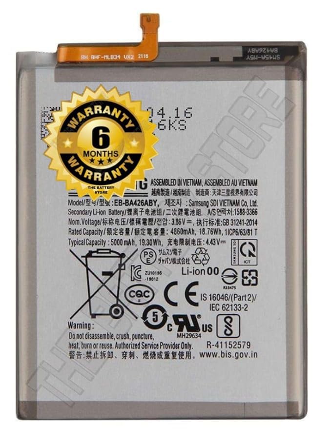 Image of THE BATTERY STORE Original Battery for Samsung Galaxy A42 5G /A32 5G /A72 5G Battery EB-BA426ABY - Battery with 6 Months warrenty****(for Samsung A42)