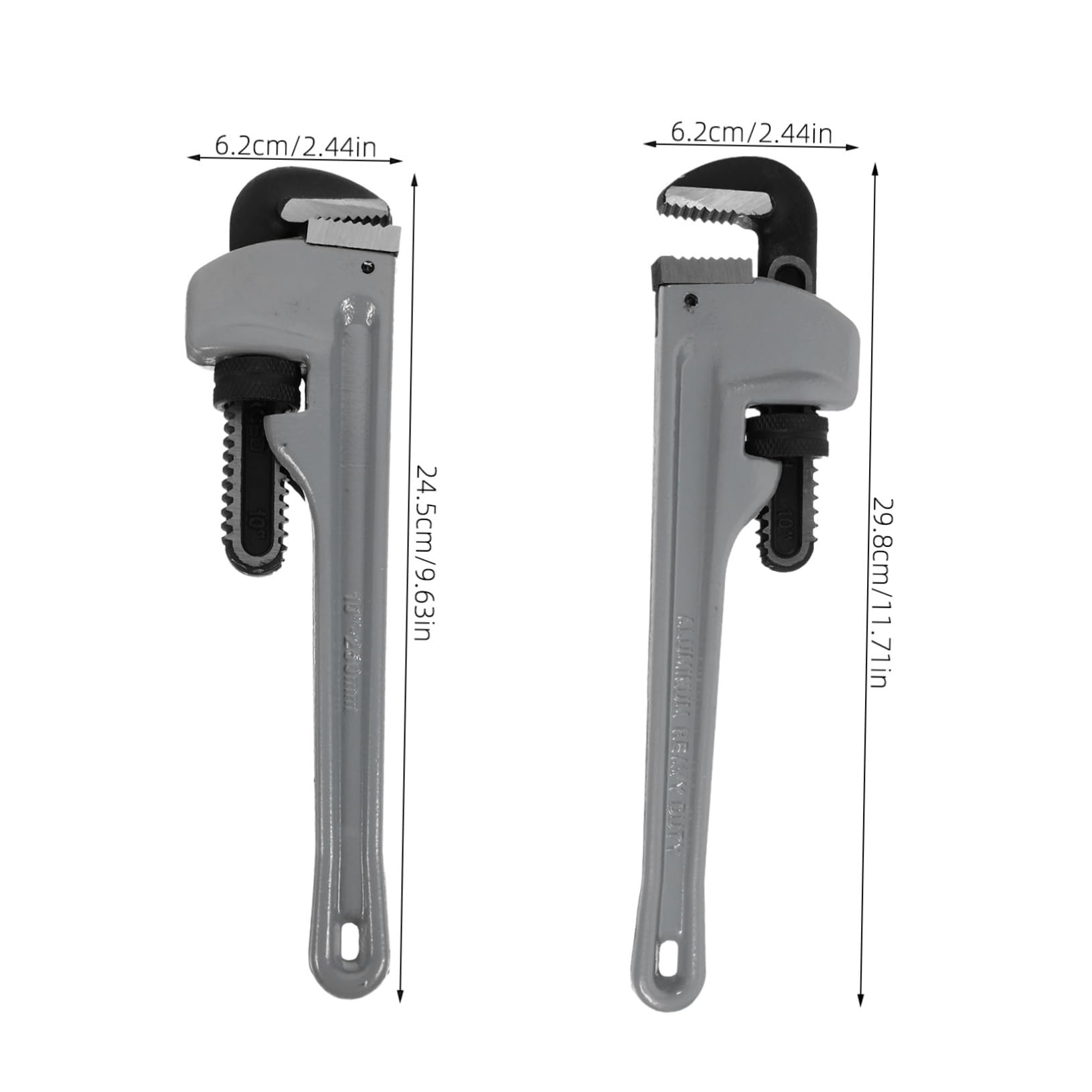 Llave Ajustable para Fontanería Herramienta Pesada de Aluminio y Acero -vanadio Llave de Tubería Antideslizante para Baño y Plomería