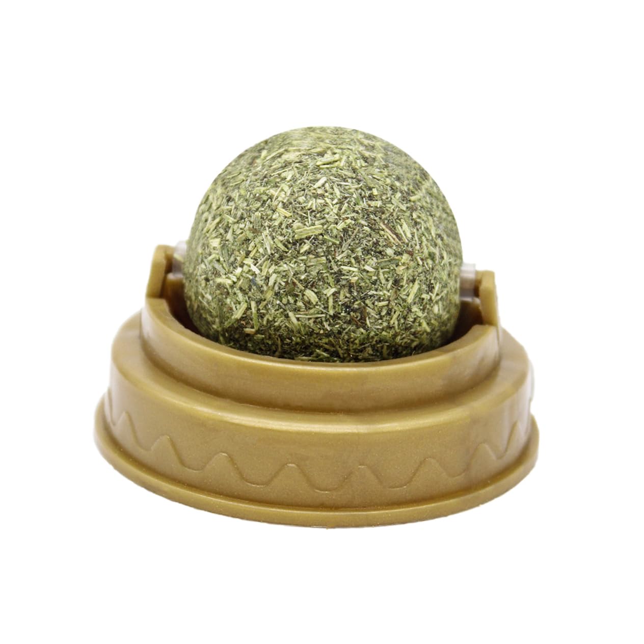 Sosoport 8pièces à Liker pour Catnip Naturel Jouets Muraux Rotatifs Leaf pour Nettoyage Dents Fournitures pour Petits Animaux Vert