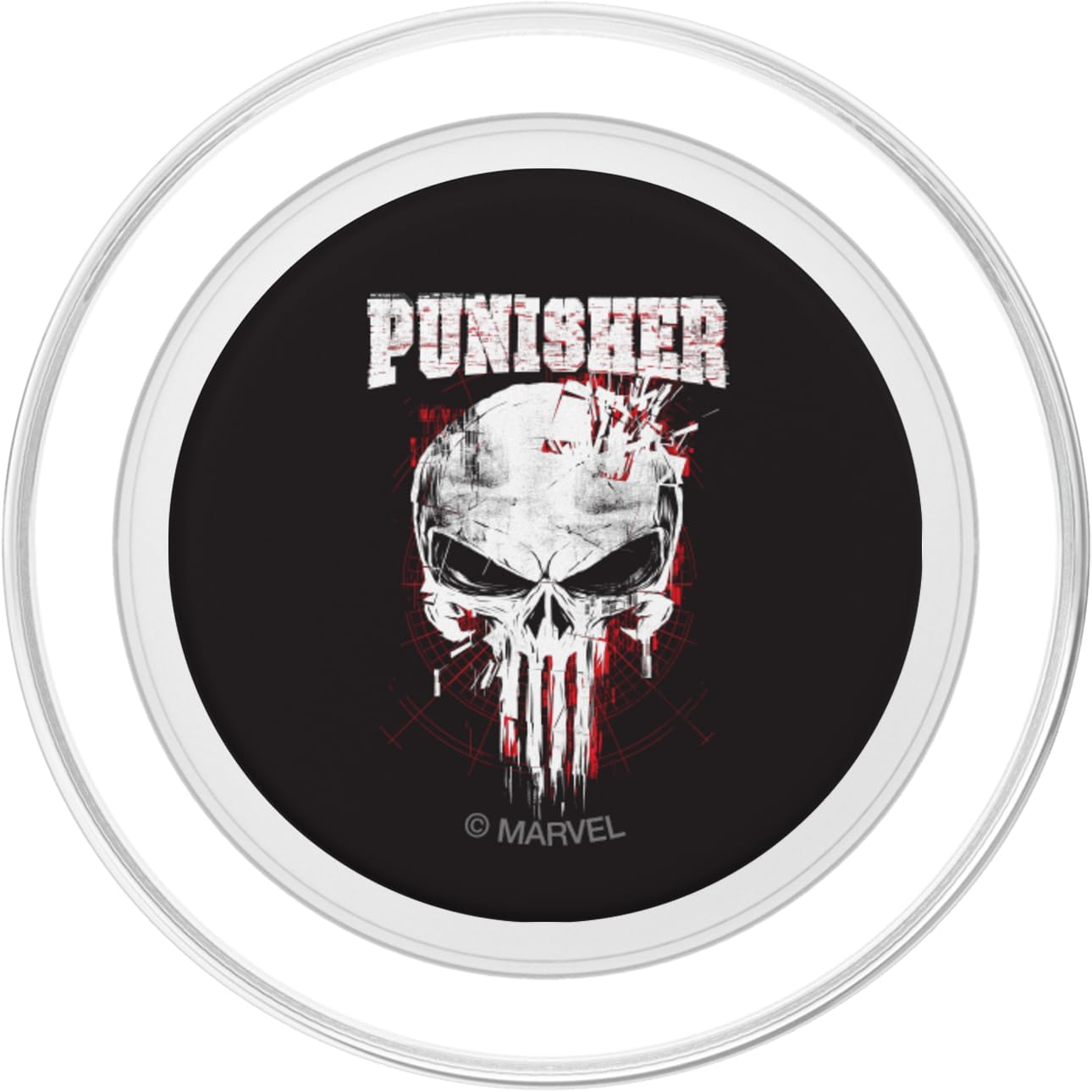 Marvel The Punisher Skull and Logo PopSockets PopGrip for MagSafe