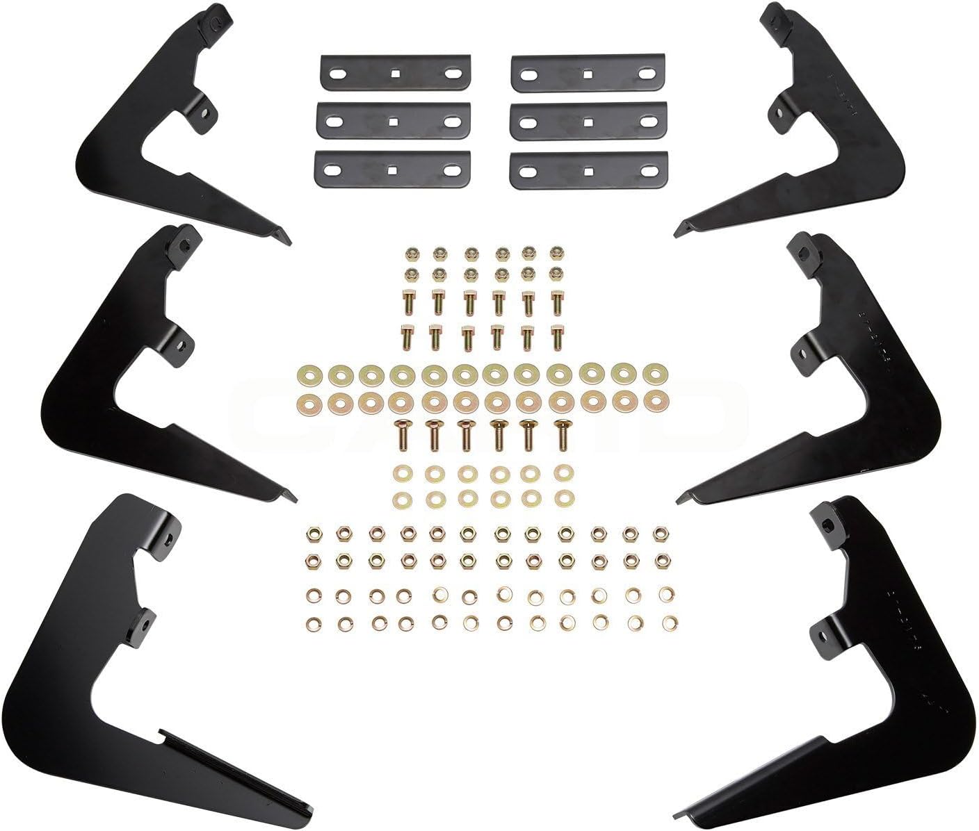 22-2255 Premier Oval Nerf Bar Mount Kit fits 2019-2025 Silverado Sierra 1500 (Exc 2019 Silverado LD/Sierra 1500 Limited) 2020-2025 Silverado Sierra 2500 3500 Double Cab Crew Cab Black Pair