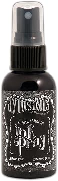 Dylusions Ink Spray 2oz, Black Marble