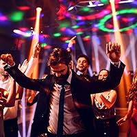 Vista 9 de Luces de fiesta, luz de discoteca, bola de discoteca, Dj Rave, luces estroboscópicas activadas por sonido, luces de escenario con efecto proyectado