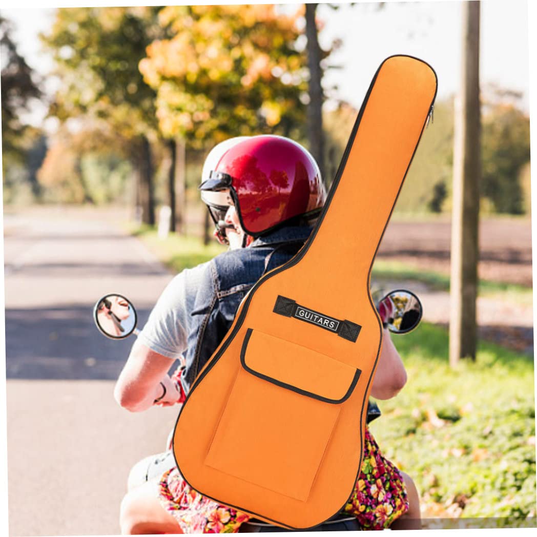 Housse de Guitare 40/41 Pouces en Tissu Oxford 600D, réglable, étanche, Souple, avec poignée bandoulière, capacité, Orange, pour Guitare Classique