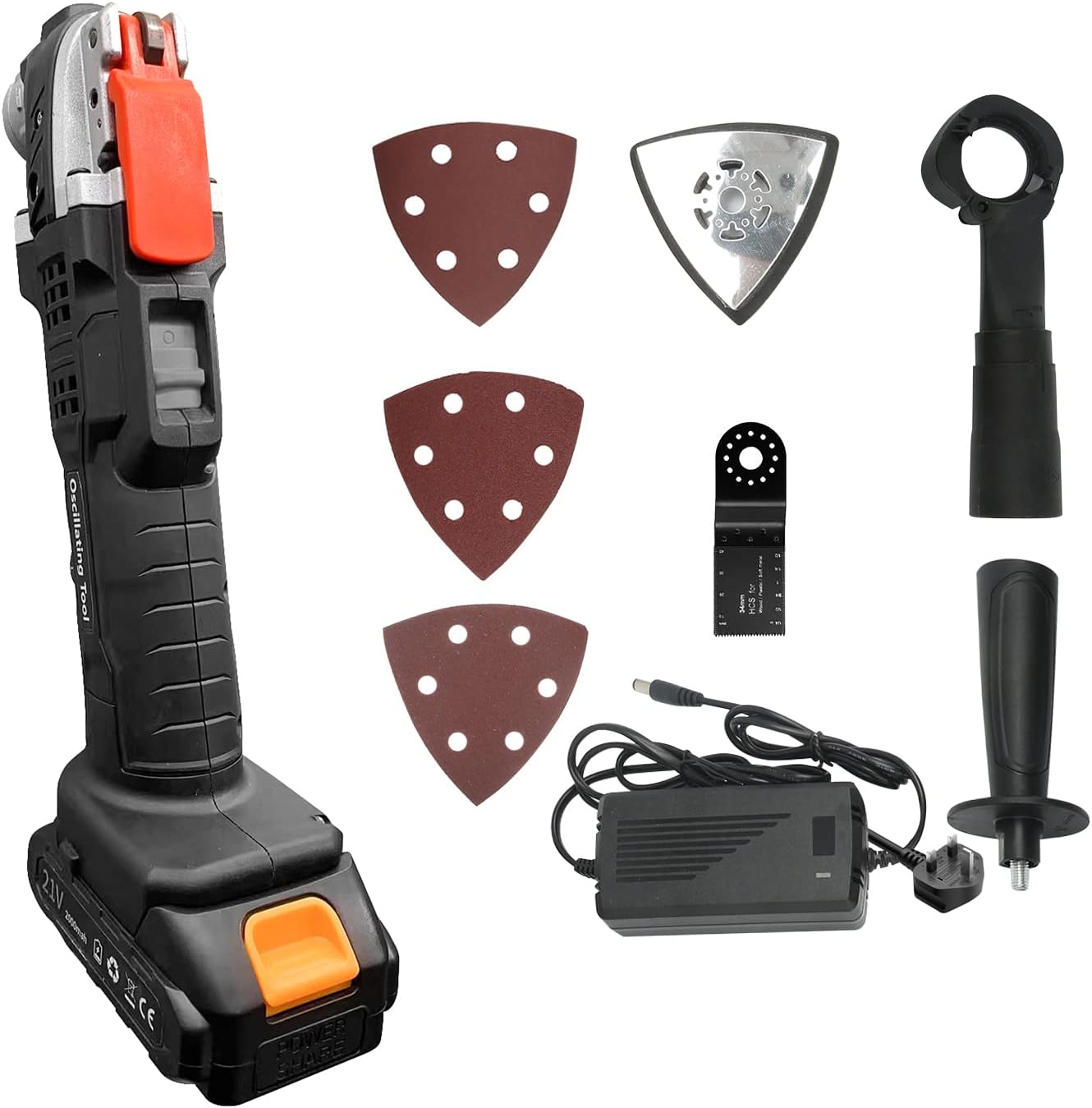 Oscillating Multi Tools, MultiOscillating Power Tool, 21V 2000mAh