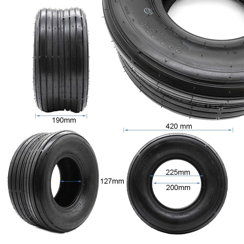 eWheel Pneu tubeless 18 x 9,5 8/225/55 8 lisse pour trottinette électrique haute résistance pour un usage quotidien meilleure adhérence et stabilité en déplacement urbain