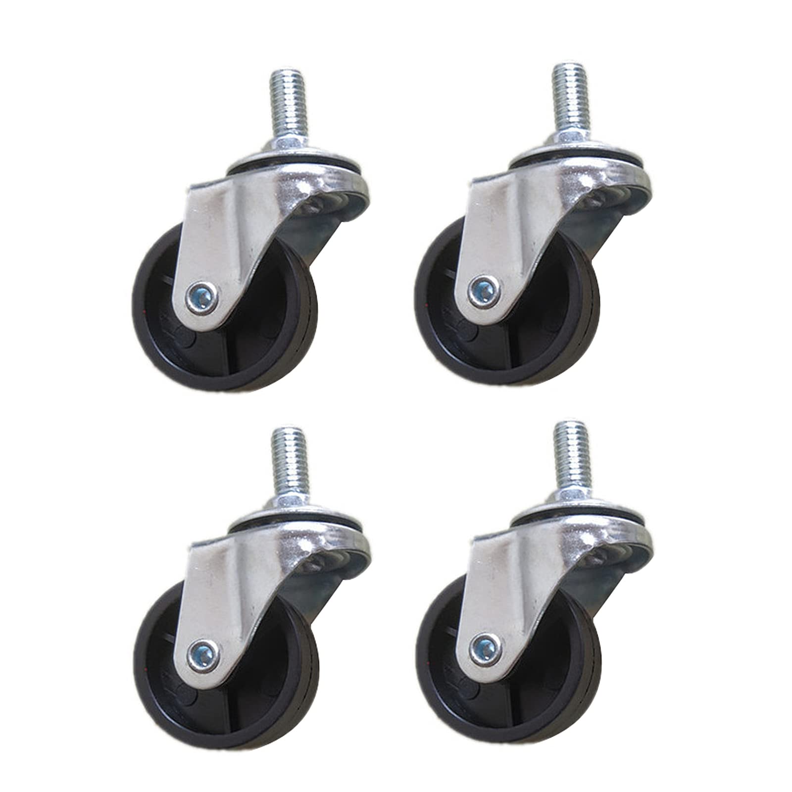 Zguouzantye One Color 4 Swivel Casters Threaded Stem M8x15mm For Furniture