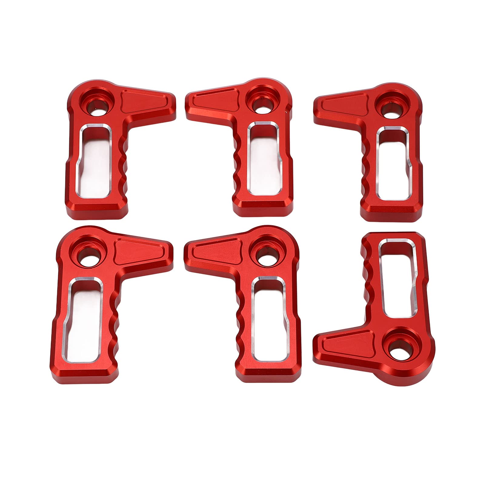 Aramox Schaltergriff Zum Entfernen des Hardtop-Dachs, 6-teiliger Schaltergriff Zum Entfernen des Hardtop-Dachs, Ersatz für Wrangler JL JLU Gladiator JT 4xe (Rot)