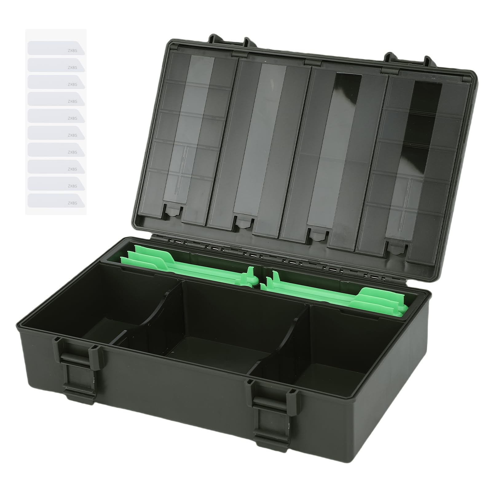 Boîte d'accessoires de Ligne d'alimentation de Carpe Bâtons magnétiques étanches Compartiments détachables Organisateur de matériel de pêche Boîte de Rangement pour Les pêcheurs à