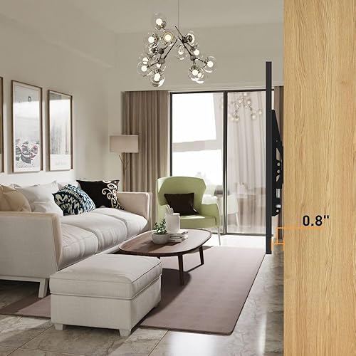 Miniatura 4 de Soporte fijo de pared para TV, soporte de TV de perfil bajo para la mayoría de televisores LED LCD OLED de 13 a 42 pulgadas, pantalla plana de