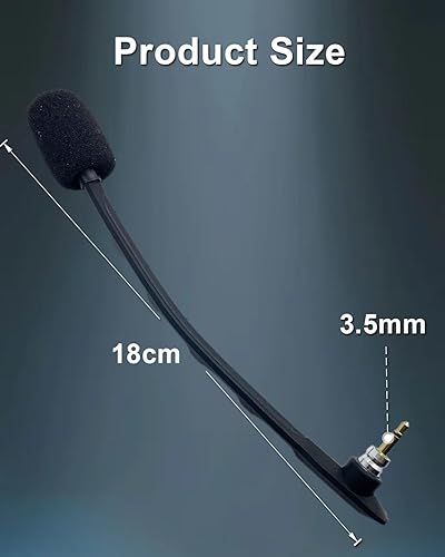 Miniatura 5 de Micrófono de repuesto para auriculares Astro A40 A40 TR, PS5 PC con cancelación de ruido micrófono Boom, negro, conector de 0.138 in