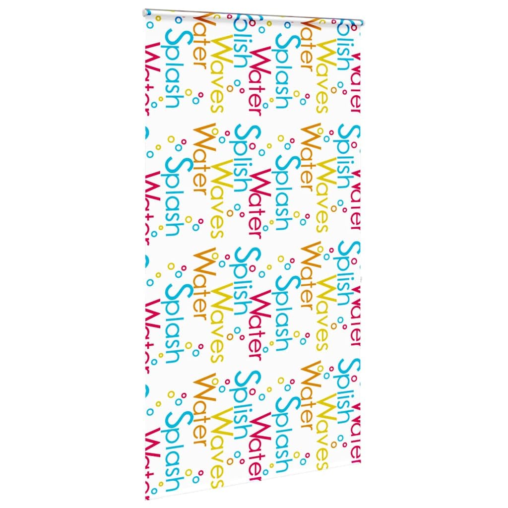 Cortina de ducha enrollable con casete, 140 x 240 cm, ancho de tela 136 cm, de PEVA impermeable, ahorra espacio con riel de aluminio, conector de cadena, seguro para niños
