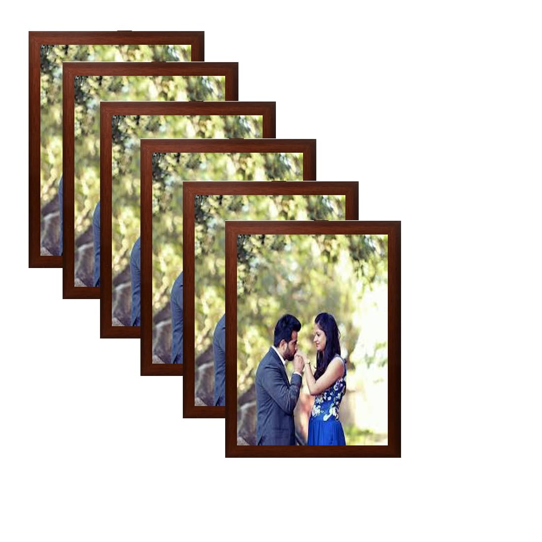 OFC ERA A4 Size Photo Frame For Wall Decor || Living Room || Bedroom || Acrylic frames || Pack of 6 (Brown) (B0CG45X424) Amazon Price History, Amazon Price Tracker