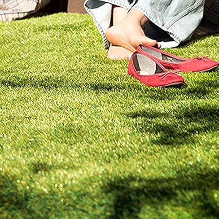 Amazon 山善 リアル人工芝 ロール 1m 10m U字固定ピン24本入り 芝丈35mm 耐候級最上位5級 ベランダ バルコニー 屋上 テラス Pp8a 人工芝