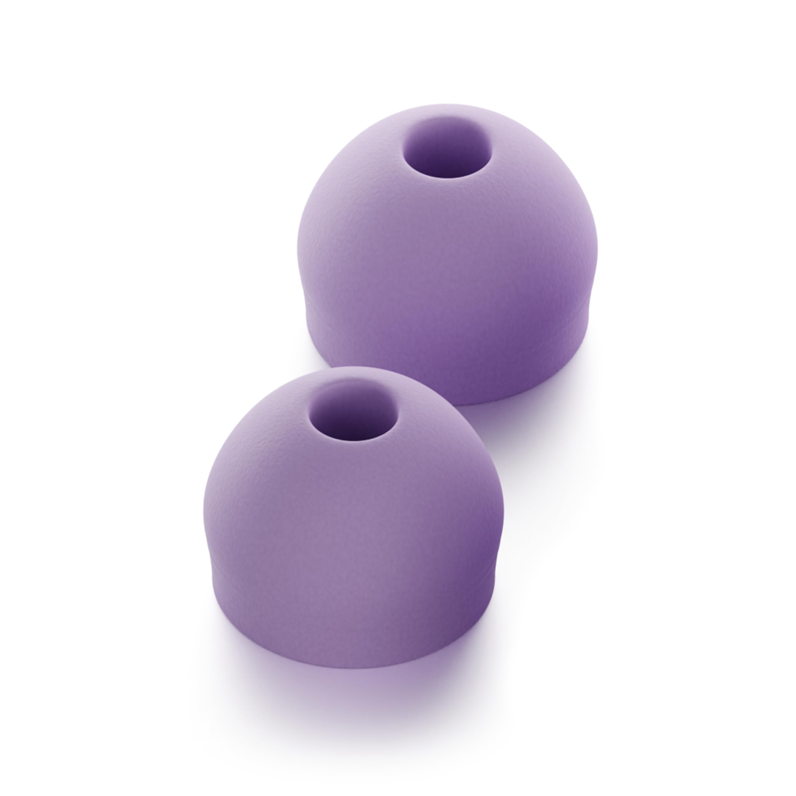 CURVD Earplug XXS Tips Replacement Set, Noise Reduction Replacements Soft Flexible Silicone Eartips for Earplugs, Earphones & Earbuds (Purple)