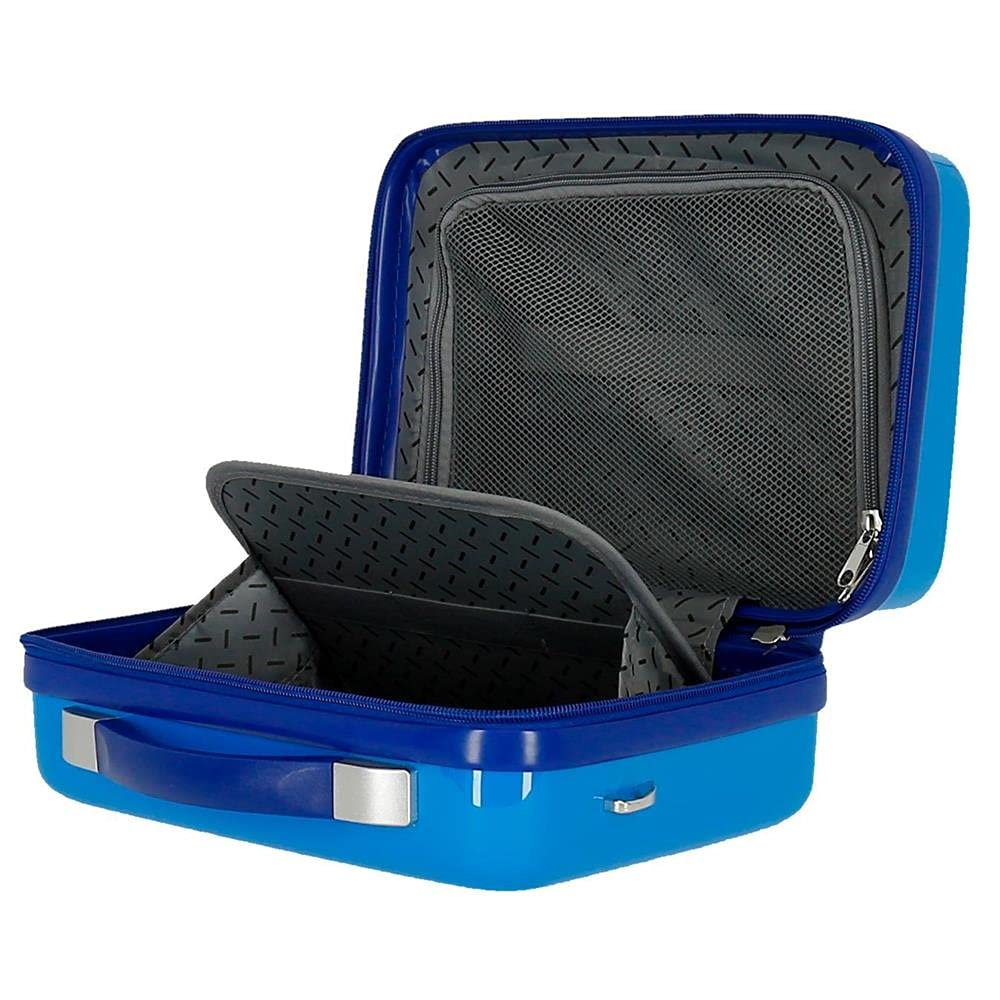 Marvel Spiderman Go webs go Borsa da toilette adattabile con tracolla blu 29x21x15 cm ABS rigido 9,14 l 0,6 kg