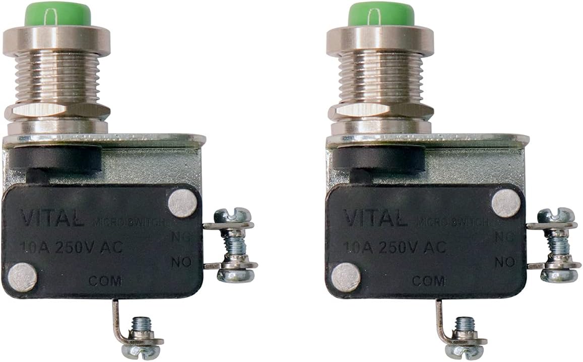 PACK OF 2 Push Micro Limit Switch Screw type (10A 250V AC)