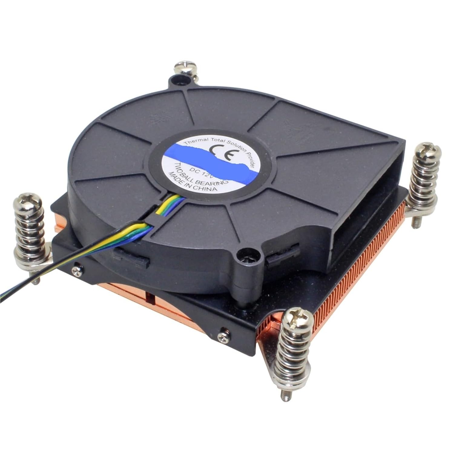 1U Server CPU Cooler Cooling Fan Copper Heatsink for 1366 1356 Industrial Workstation Computer Active Cooling