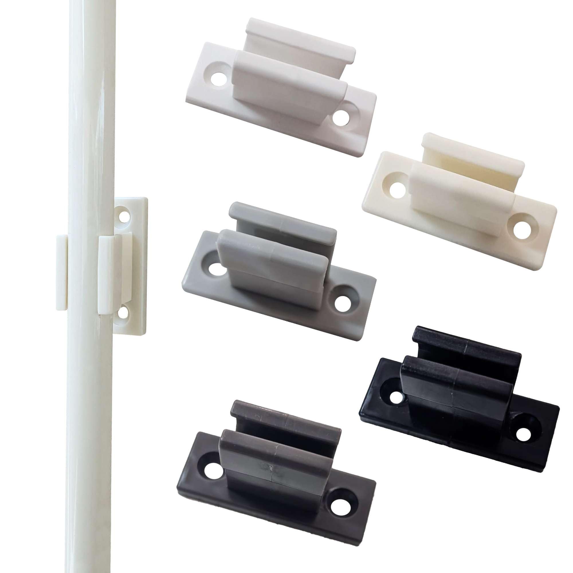 TENDEEVOLUTION Ferma Asta per Tende da Sole in Plastica Resistente, ancoraggio a Muro. Ferma Asta di Manovra Compatibile con qualsiasi Manovella per Tende da Sole, Accessorio Ricambio