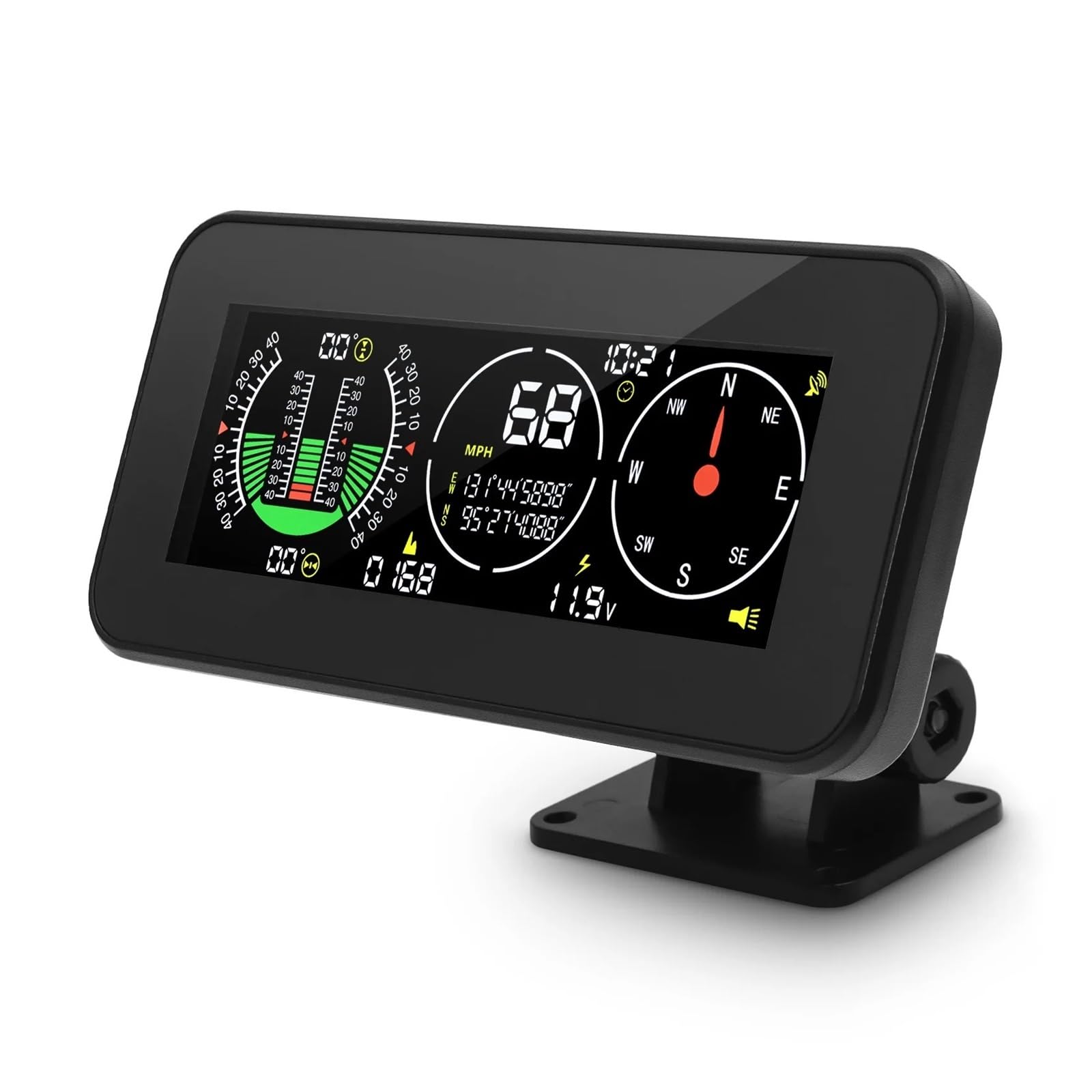 Pantalla Frontal M60 GPS For Coche Velocímetro HUD Inclinómetro Inteligente Velocidad Todoterreno Inclinación Ángulo De Inclinación Brújula Medidor De Pendiente para todos los vehículos