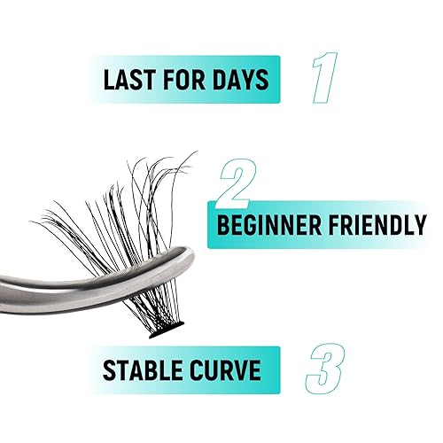 Miniatura 3 de Lash Clusters 348 pcs Eyelashes Extension Wispy Individual Cluster Lashes with Bottom Lashes 4 Styles Soft Natural Look Lash For DIY Eyelash