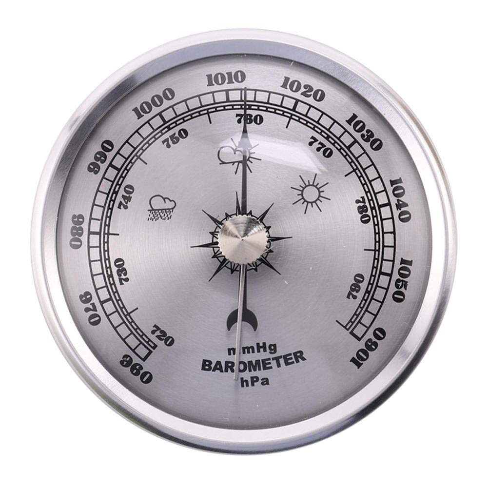 Barometri Barometro Stazione meteorologica per interni Quadranti per manometro domestico Stazione meteorologica Barometro da parete in metallo Termometro atmosferico multifunzione Igrometro portatil