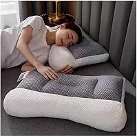 Travesseiro para apneia do sono, travesseiro ortopédico de sono profundo, travesseiro Pro Ease para apneia do sono, travesseiro ergonômico para pescoço e ombro, travesseiro para dormir,