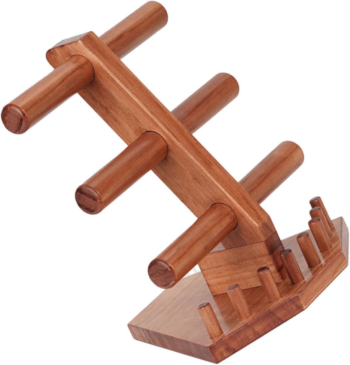 Vintage Wooden Jewelry Display Rack Elegant Bracelet Bangle Organizer Holder for Store Home