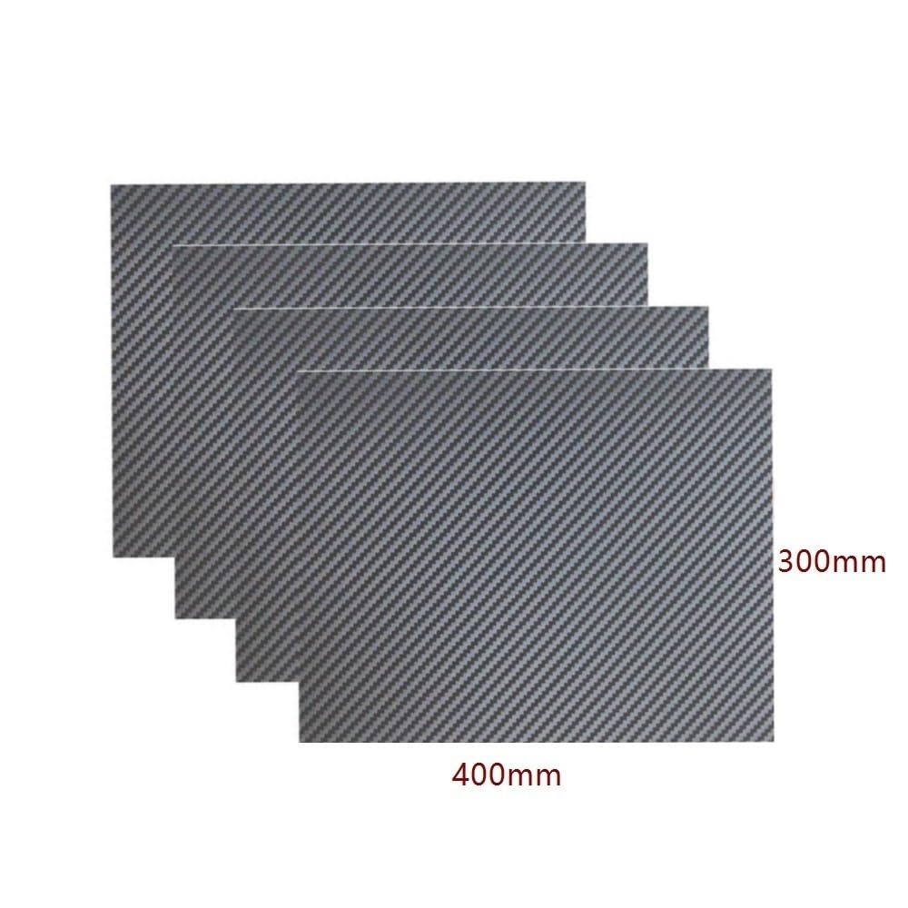 Laminato di carbonio Lastra in fibra di carbonio 3K da 300x400 mm, pannello in ad alta rigidità for strumentazione, 1 pezz0(1.5mm)