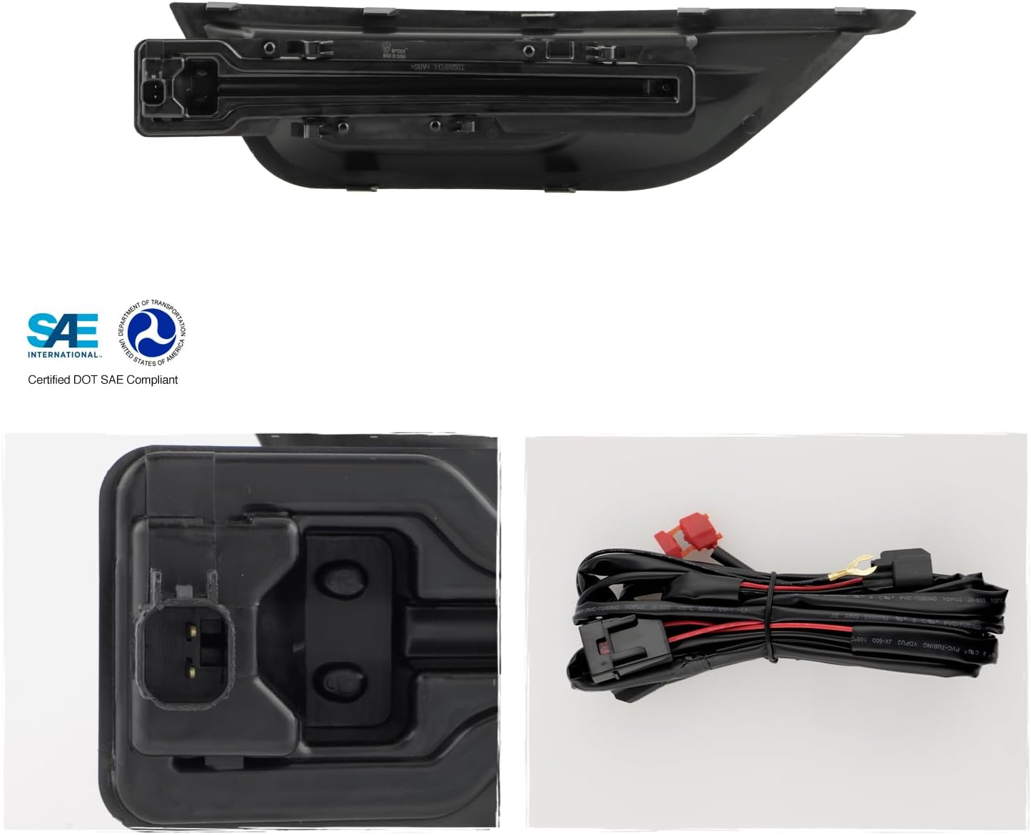AKKON - Fits 2013-2019 Ford Taurus LED DRL Bumper Driving Fog Lights Pair Left+Right w/Wire Harness Bracket Screws