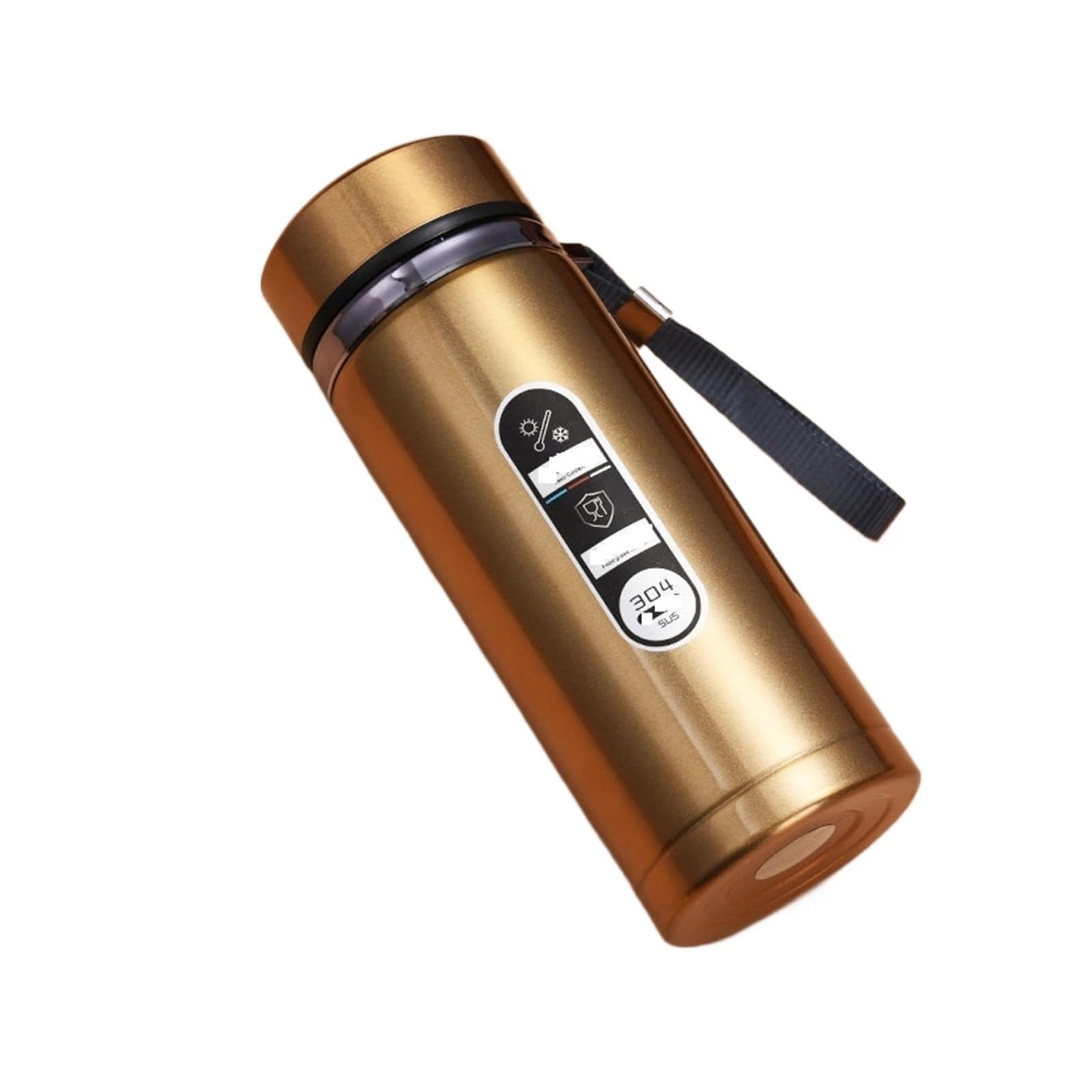 500ML-1Liter Stainless Steel Bottle With Temperature Display Sus304 Tea Bottle Vacuum Flask Portable Cups(1L,Gold)