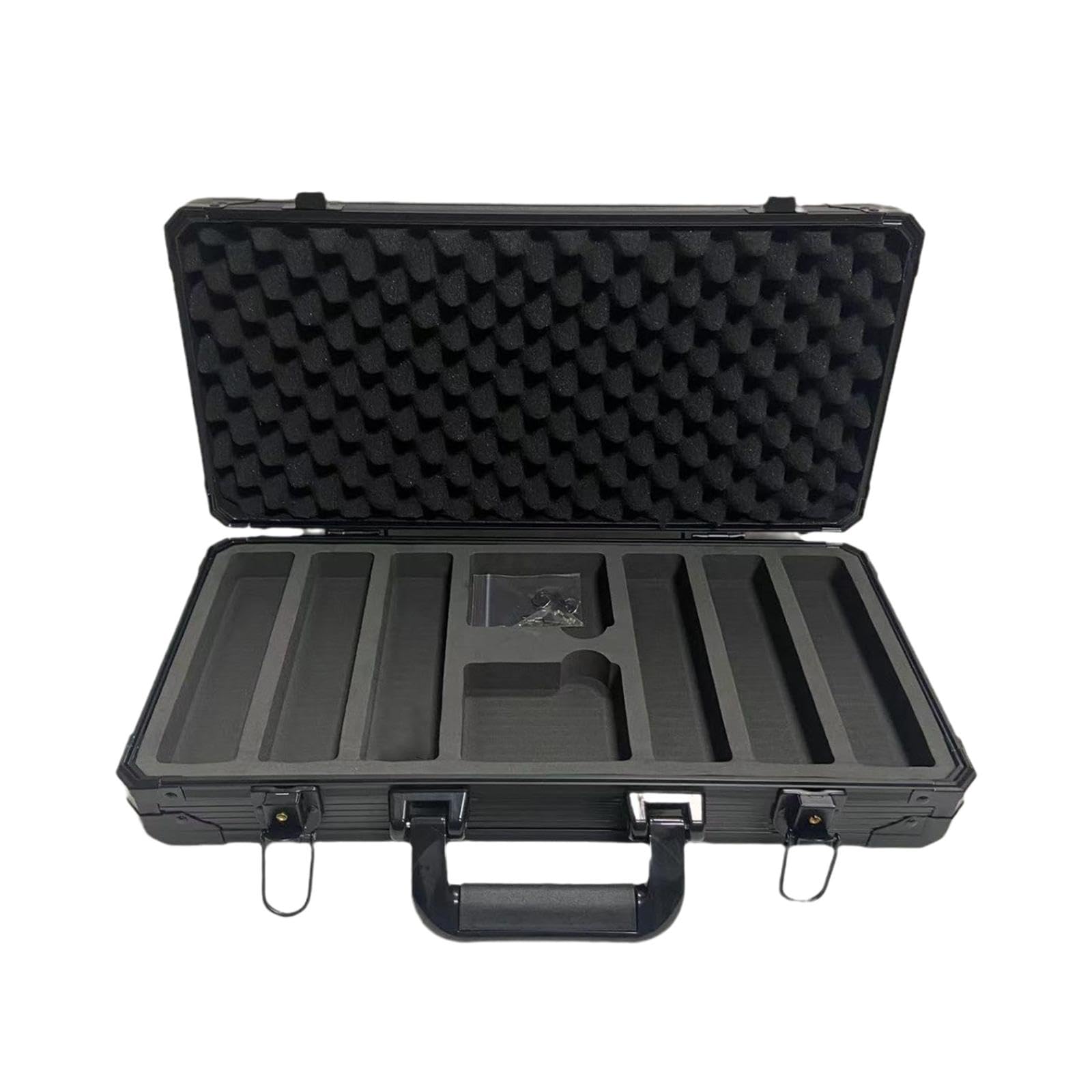 Mallette Jetons Boîte Aluminium Alliage Rangement Carte Jeu avec EVA Amortissant et Organisation Rigoureuse Adaptée Aux Déplacements Bureau Détente Ma, Capacité de 300 Puces