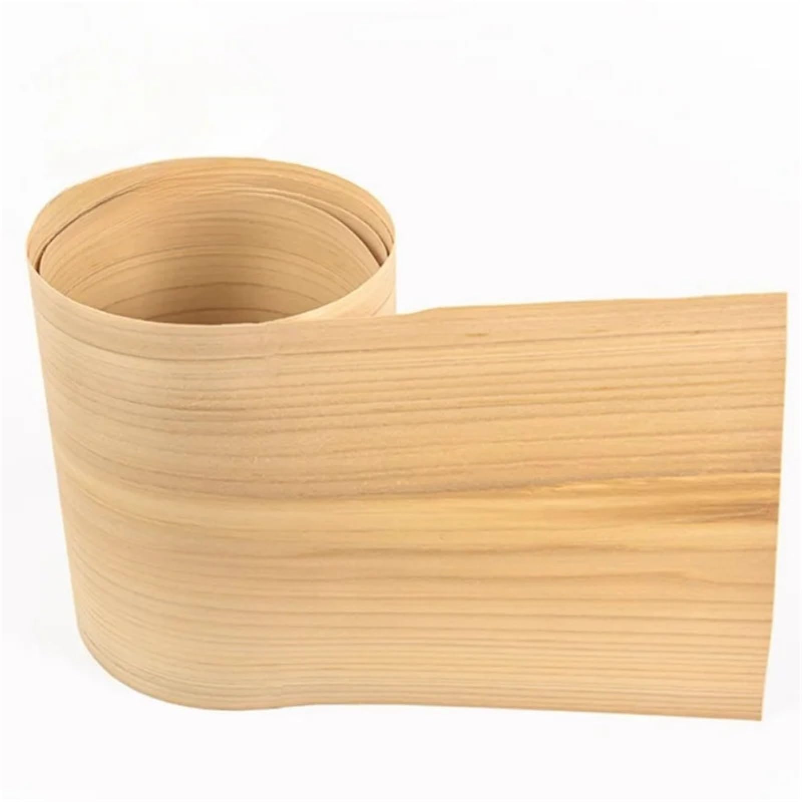 Zymjzbetic Wood Grain Stickers Cypress Wood Pattern Solid Veneer for DIY Crafts Guitar Car Interior Decor L:2-2.5Meters W:23cm T:0.4-0.5mm